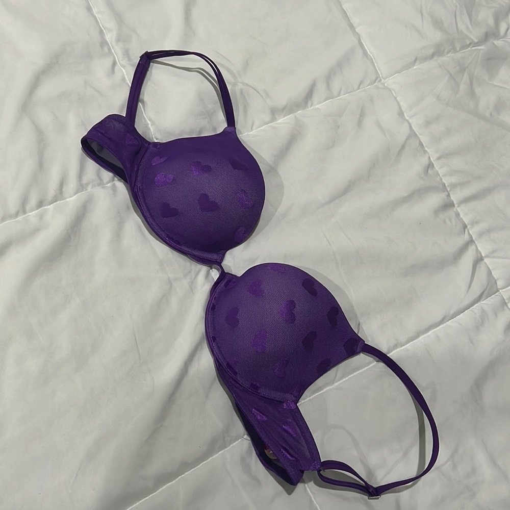 Victoria’s Secret PINK Purple Heart Push Up Bra